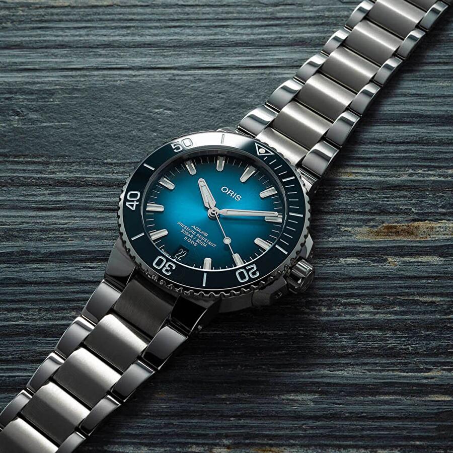 Oris 01 400 7763 4135-07 8 24 09PEB (01400776341350782409peb) - Aquis Date Calibre 400