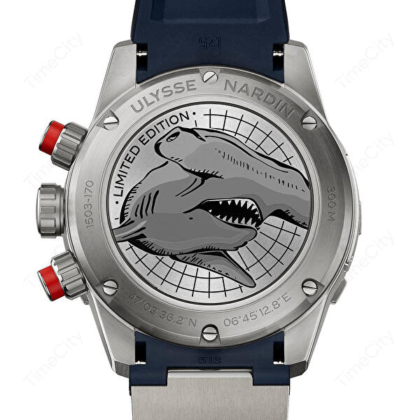 Ulysse Nardin 1503-170LE-3/93-HAMMER (1503170le393hammer) - Diver Chronograph Hammerhead Shark