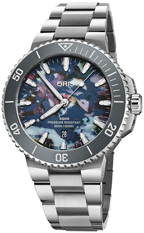 Oris 01 733 7792 4150-07 8 19 05P (01733779241500781905p) - Aquis Date Upcycle