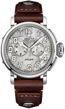 Zenith 05.2430.4069/17.I011 (052430406917i011) - Pilot Type 20 Chronograph Silver 45 mm