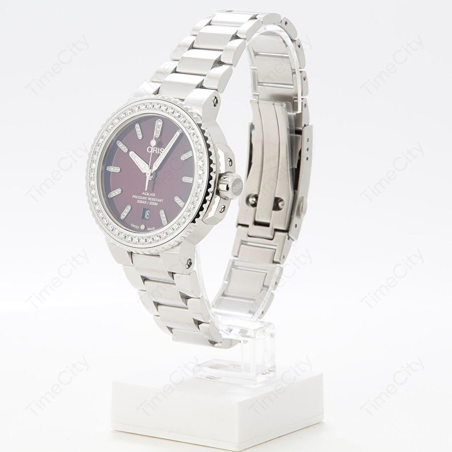 Oris 01 733 7766 4998-07 8 22 05PEB (01733776649980782205peb) - Aquis Date Diamonds