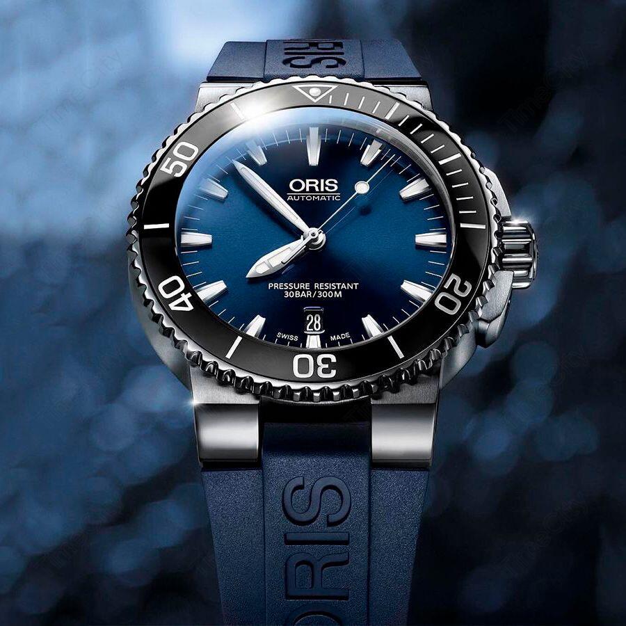 Oris 01 733 7730 4135-07 4 24 65EB (01733773041350742465eb) - Aquis Date