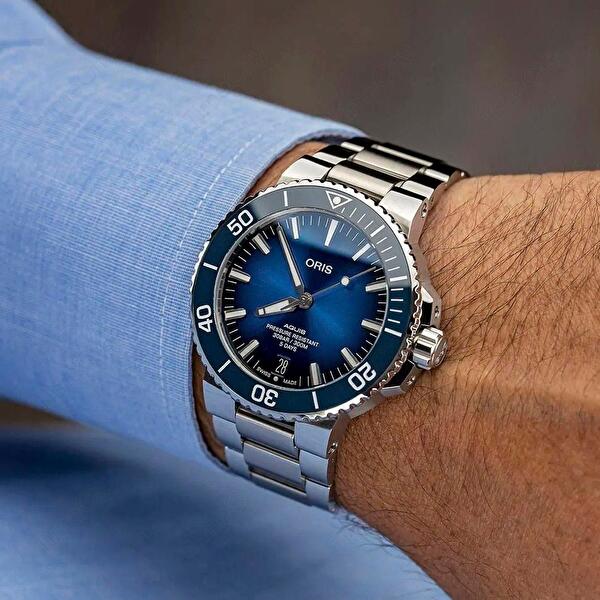 Oris 01 400 7763 4135-07 8 24 09PEB (01400776341350782409peb) - Aquis Date Calibre 400