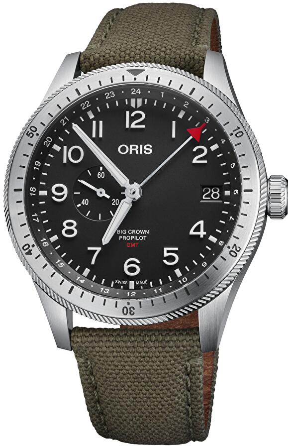 Oris 01 748 7756 4064-07 3 22 02LC (01748775640640732202lc) - Big Crown Propilot Timer Gmt