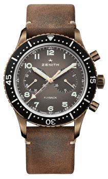Zenith 29.2240.405/18.C801 (29224040518c801) - Pilot Cronometro Tipo Cp-2 Flyback
