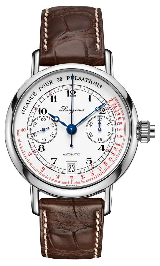 Longines L2.801.4.23.2 (l28014232) - The Longines Column-Wheel Single Pushpiece Pulsometer Chronograph