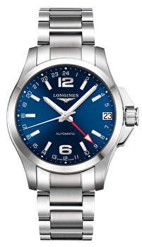 Longines L3.687.4.99.6 (l36874996) - Conquest 41 mm Automatic Gmt