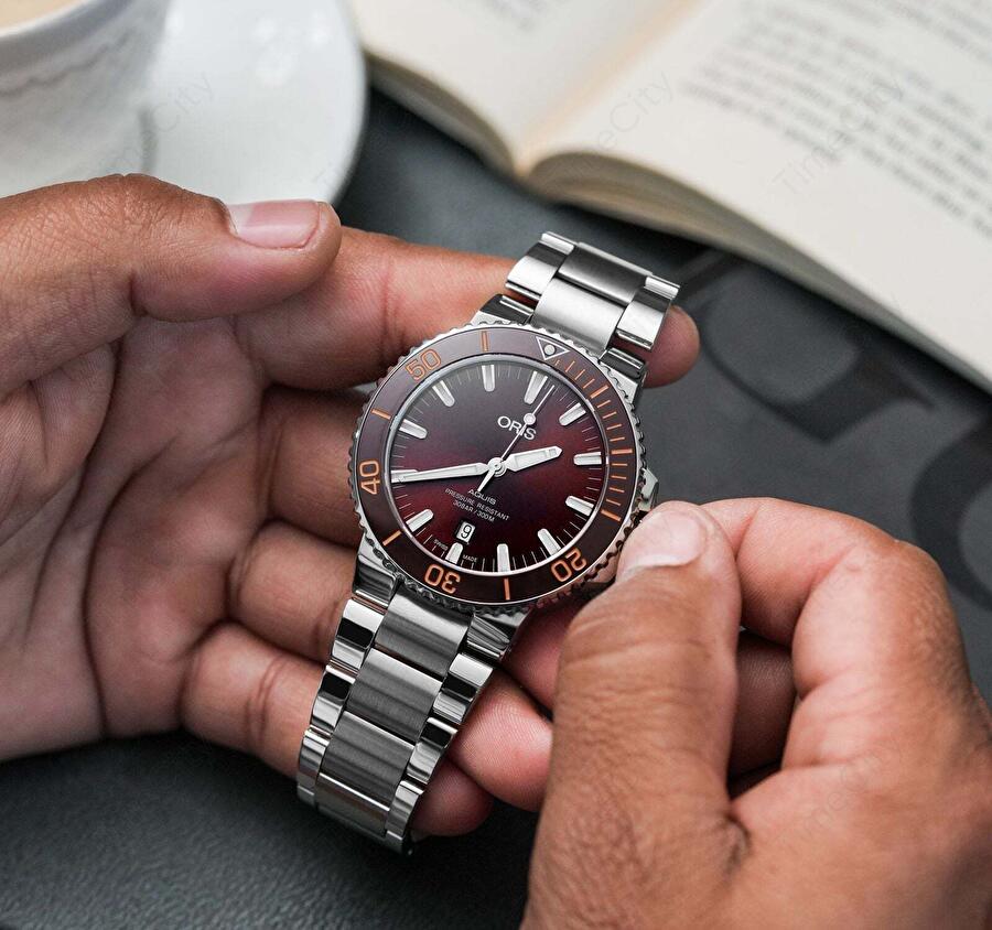 Oris 01 733 7730 4152-07 8 24 05PEB (01733773041520782405peb) - Aquis Date