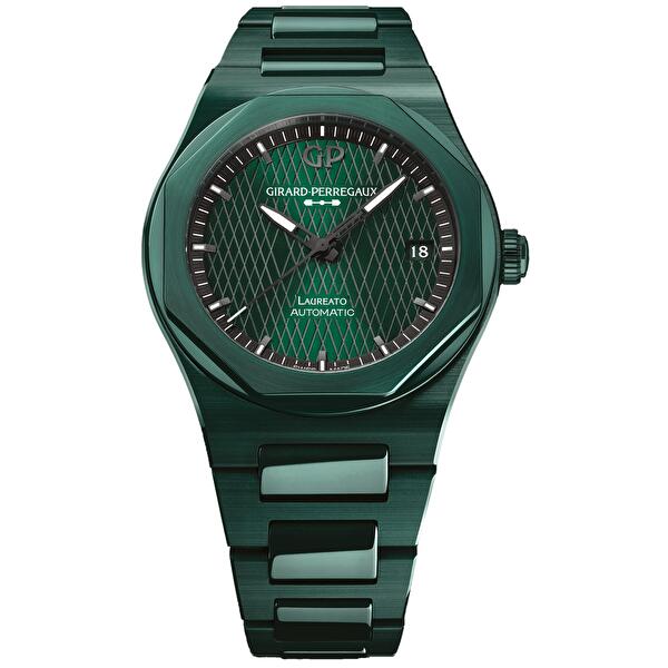 Girard-Perregaux 81010-32-3081-1CX (810103230811cx) - Laureato 42 mm Green Ceramic Aston Martin Edition