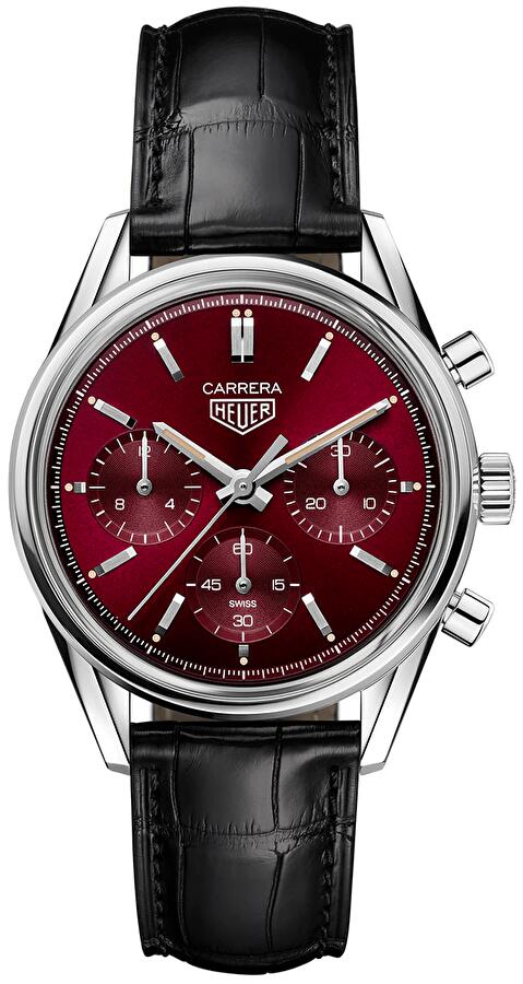 TAG Heuer CBK221G.FC6479 (cbk221gfc6479) - Carrera Red Dial Limited Edition 39 mm