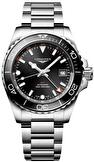 Mens, sportive, automatic wrist watch Longines Hydroconquest Gmt 41 mm