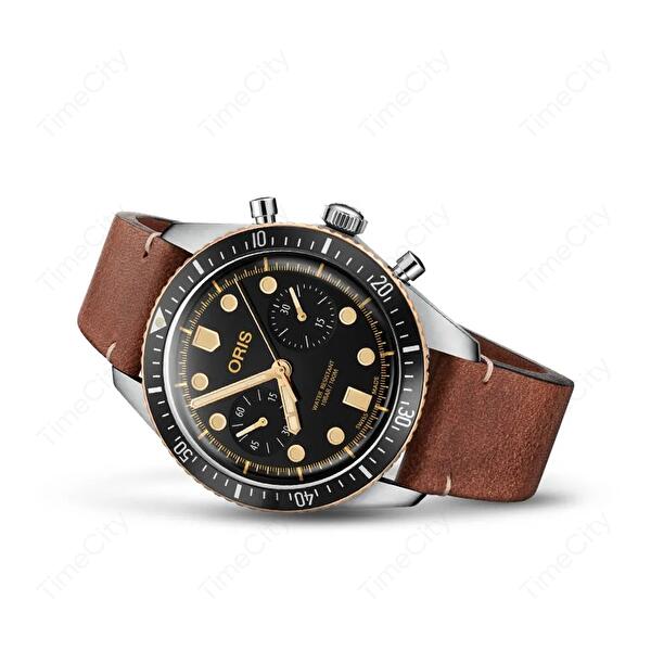 Oris 01 771 7744 4354-07 5 21 45 (01771774443540752145) - Divers Sixty-Five Chronograph