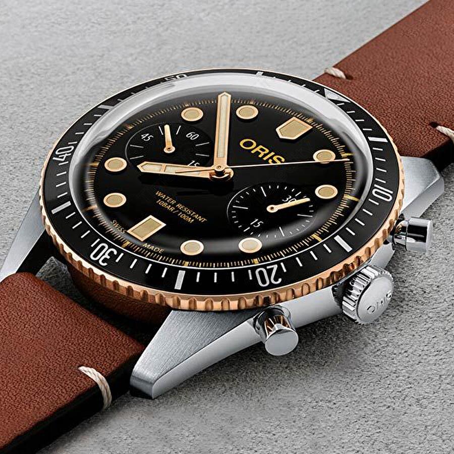 Oris 01 771 7744 4354-07 5 21 45 (01771774443540752145) - Divers Sixty-Five Chronograph