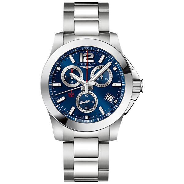 Longines L3.700.4.96.6 (l37004966) - Conquest 41 mm Quartz Chrono Longines L3.700.4.96.6 (l37004966) - Conquest 41 mm Quartz Chrono