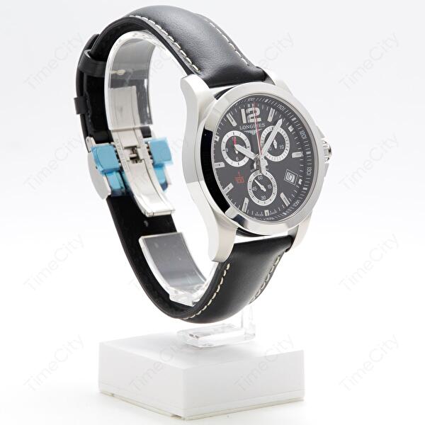 Longines L3.700.4.56.3 (l37004563) - Conquest 41 mm Quartz Chrono