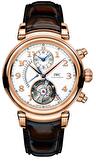 Мужские, классические, автоматические наручные часы IWC Da Vinci Tourbillon Rtrograde Chronograph