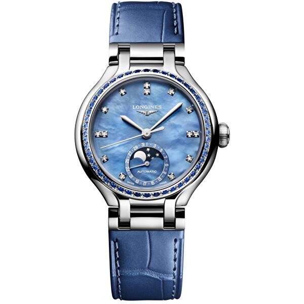 Longines L8.126.0.97.2 (l81260972) - Prima Luna Moonphase 34 mm