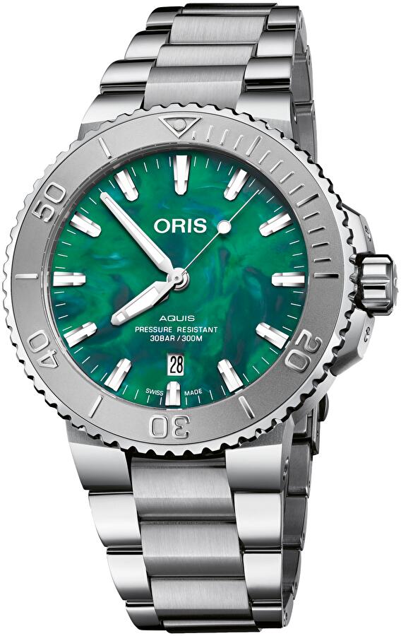 Oris 01 733 7730 4137-07 8 24 05PEB (01733773041370782405peb) - Aquis Oris X Bracenet