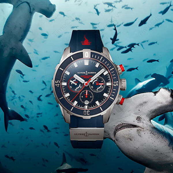 Ulysse Nardin 1503-170LE-3/93-HAMMER (1503170le393hammer) - Diver Chronograph Hammerhead Shark