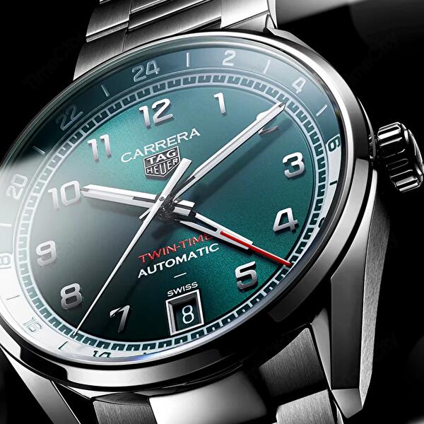 TAG Heuer WDA2114.BA0043 (wda2114ba0043) - Carrera Date Twin-time 41 mm