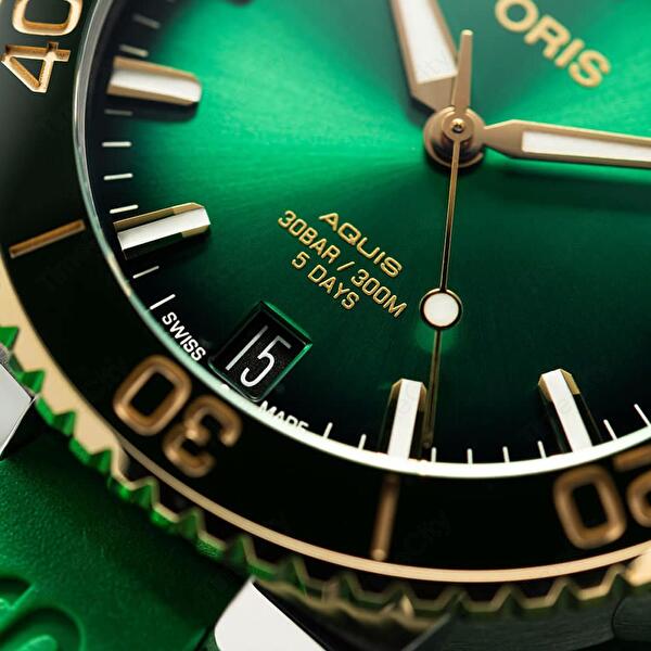 Oris 01 400 7769 6357-07 4 22 77FC (01400776963570742277fc) - Aquis Date Calibre 400