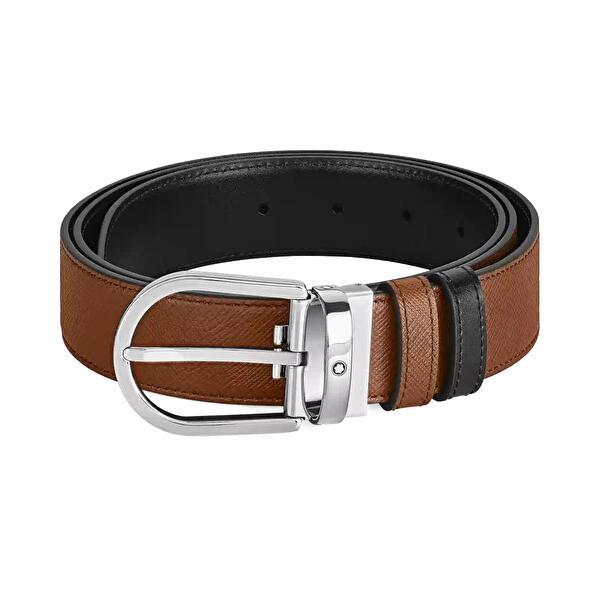 Montblanc MB198411 (mb198411) - Двусторонний кожаный ремень