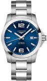 Mens, sportive, automatic wrist watch Longines Conquest 41 mm Automatic