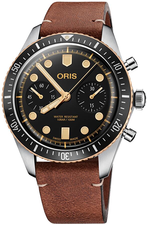 Oris 01 771 7744 4354-07 5 21 45 (01771774443540752145) - Divers Sixty-Five Chronograph