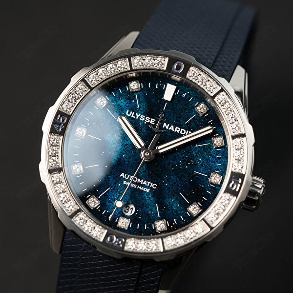 Ulysse Nardin 8163-182B1-3A/3A (8163182b13a3a) - Diver Starry Night 39 mm