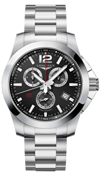 Longines L3.800.4.56.6 (l38004566) - Conquest 44 mm Quartz Chrono