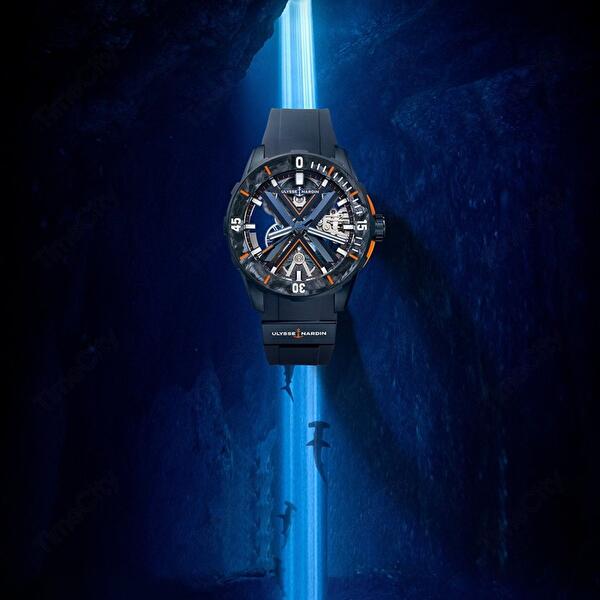 Ulysse Nardin 3723-170LE-3A-BLUE/3A (3723170le3ablue3a) - Diver X Skeleton 44mm