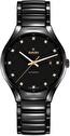 Mens, classic, automatic wrist watch Rado True Round Automatic Diamonds 40 mm