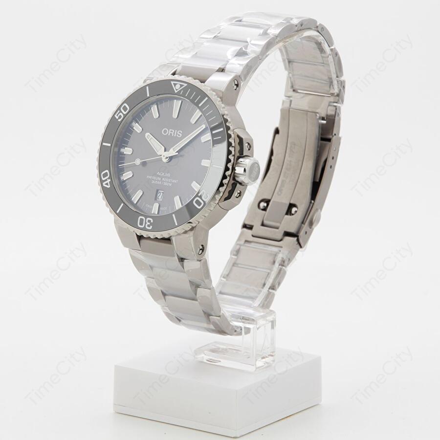 Oris 01 733 7730 7153-07 8 24 15PEB (01733773071530782415peb) - Aquis Titanium Date