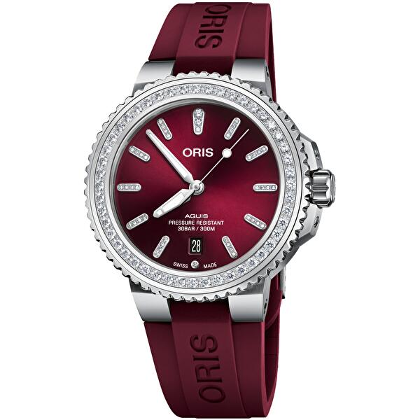 Oris 01 733 7766 4998-07 4 22 68FC (01733776649980742268fc) - Aquis Date Diamonds