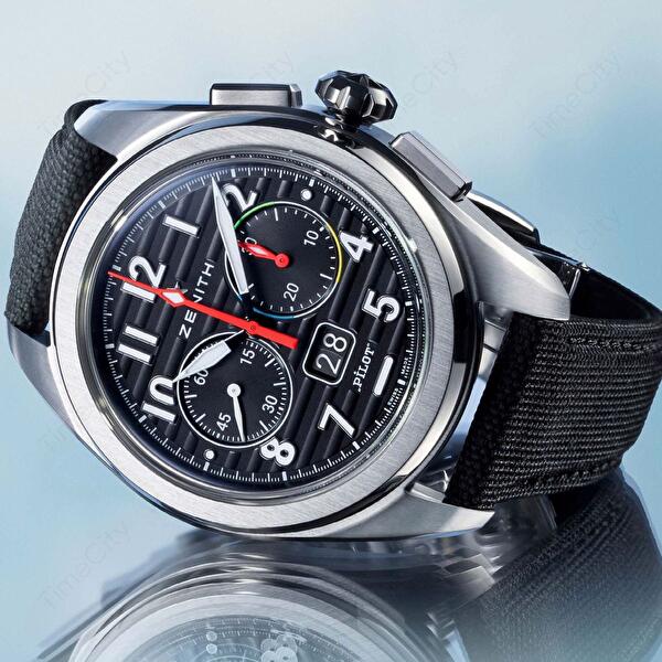 Zenith 03.4000.3652/21.I001 (034000365221i001) - Pilot Big Date Flyback 42 mm