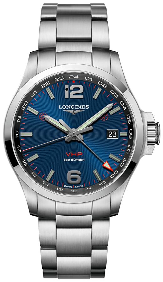 Longines L3.728.4.96.6 (l37284966) - Conquest V.h.p. Gmt Flash Setting