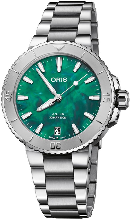 Oris 01 733 7770 4137-07 8 18 05P (01733777041370781805p) - Aquis Oris X Bracenet