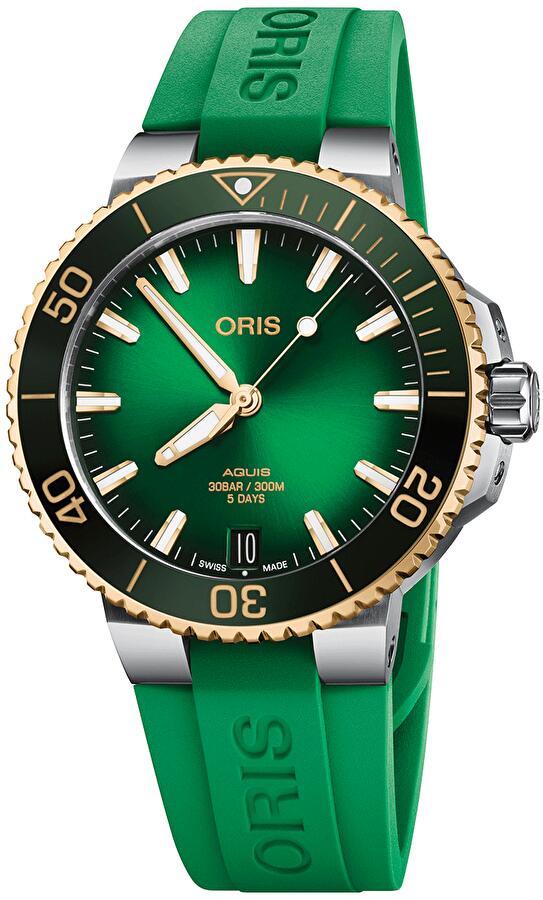 Oris 01 400 7769 6357-07 4 22 77FC (01400776963570742277fc) - Aquis Date Calibre 400