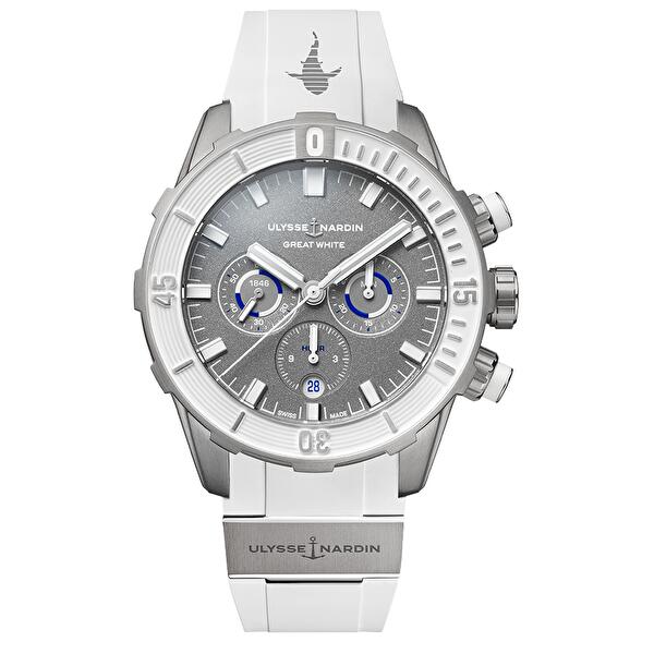 Ulysse Nardin 1503-170LE-1A-GW/3B (1503170le1agw3b) - Diver Chronograph Great White 44mm