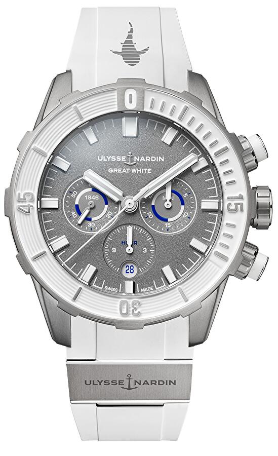 Ulysse Nardin 1503-170LE-1A-GW/3B (1503170le1agw3b) - Diver Chronograph Great White 44mm