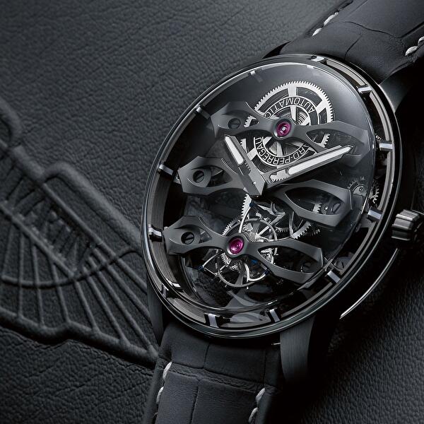 Girard-Perregaux 99296-21-001-BA6A (9929621001ba6a) - Tourbillon With Three Flying Bridges – Aston Martin Edition 44 mm