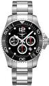 Mens, sportive, automatic wrist watch Longines Hydroconquest 43 mm Automatic Chrono