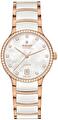 Женские, классические, автоматические наручные часы Rado Centrix Automatic Diamonds 35 mm