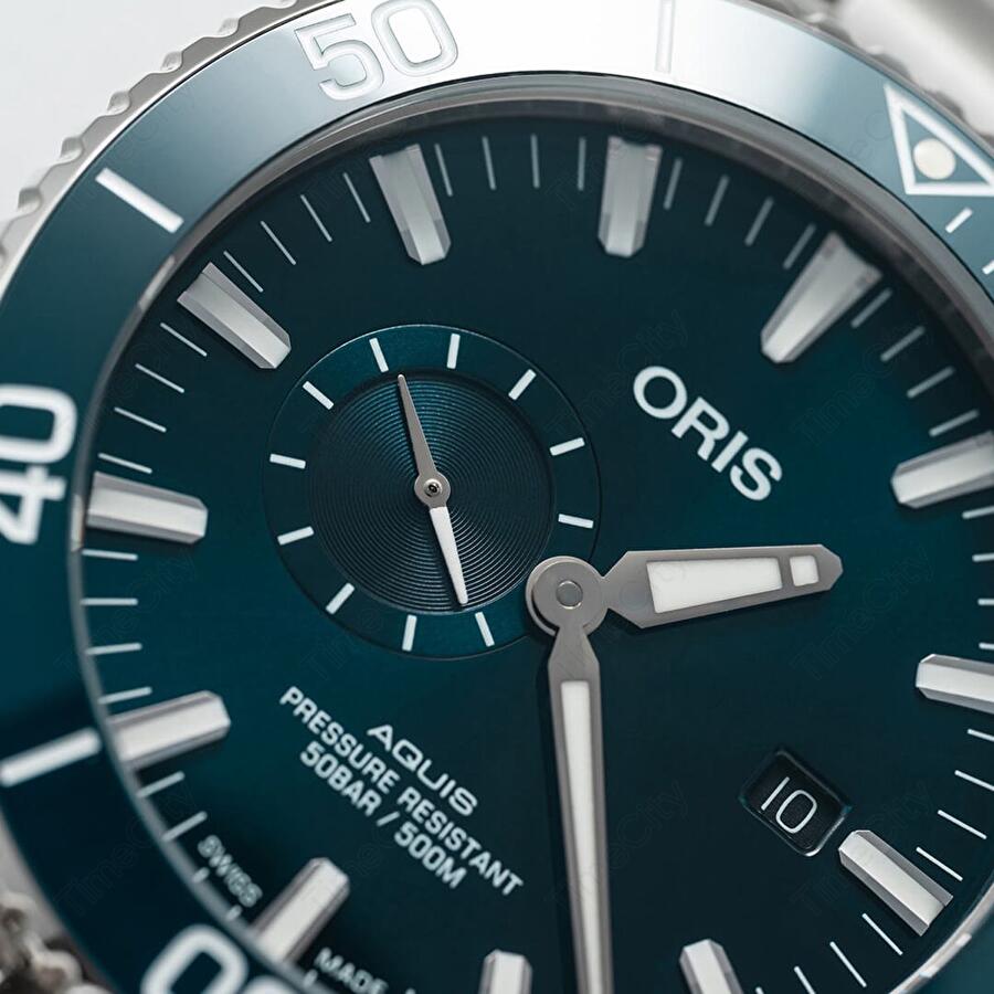 Oris 01 743 7733 4155-07 4 24 69EB (01743773341550742469eb) - Aquis Small Second, Date