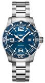 Mens, sportive, quartz wrist watch Longines Hydroconquest 39 mm