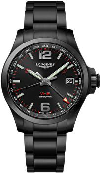 Longines L3.718.2.56.6 (l37182566) - Conquest V.h.p. Gmt Flash Setting
