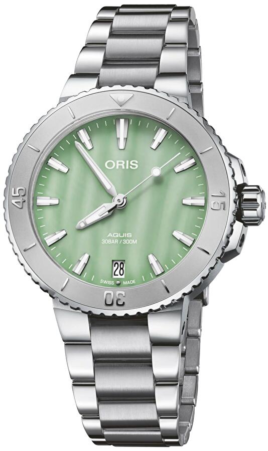 Oris 01 733 7770 4157-07 8 18 05P (01733777041570781805p) - Aquis Date