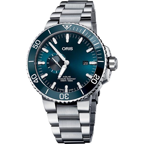 Oris 01 743 7733 4155-07 8 24 05PEB (01743773341550782405peb) - Aquis Small Second, Date