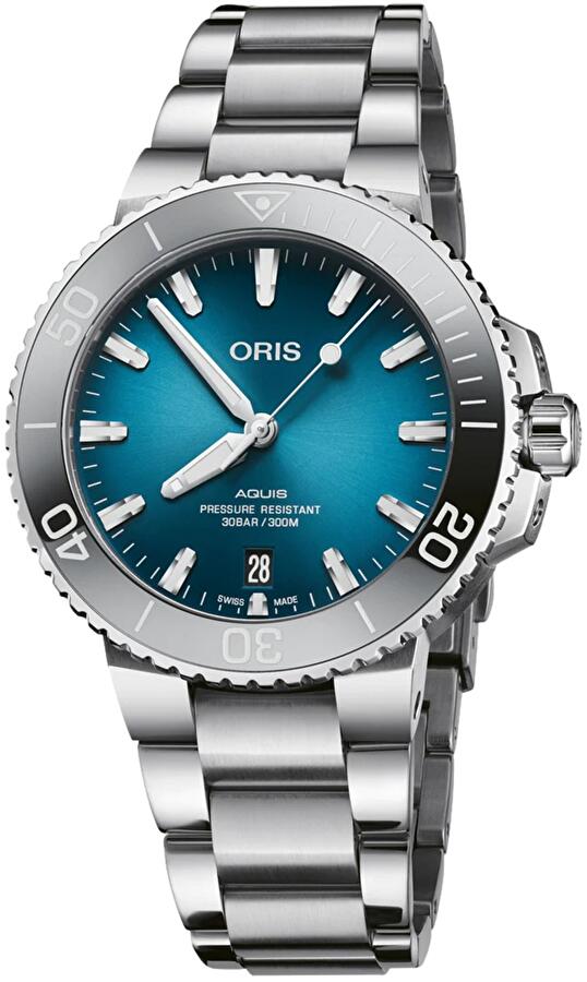 Oris 01 733 7732 4155-07 8 21 05PEB (01733773241550782105peb) - Aquis Date