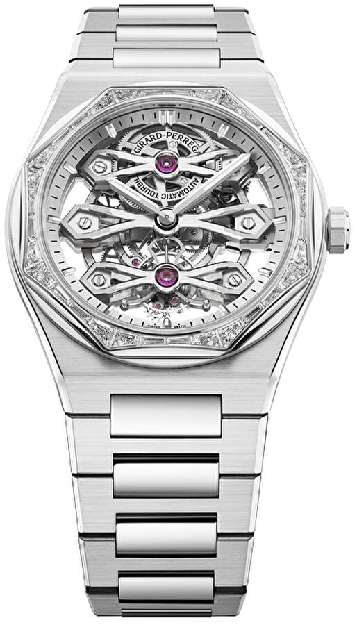 Girard-Perregaux 99112-58S3451-1CM (9911258s34511cm) - Laureato Three Gold Bridges 41 mm